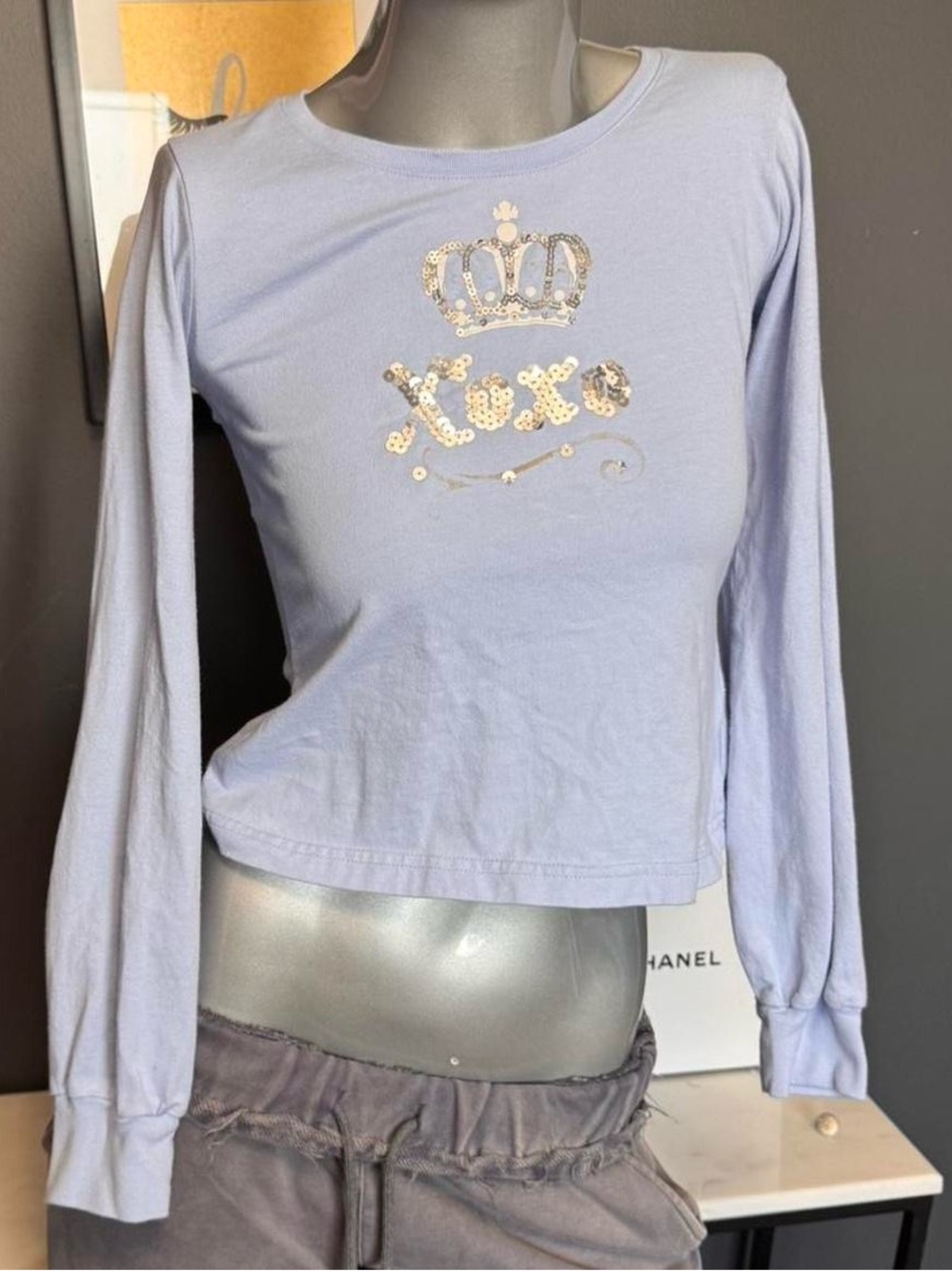 XOXO vintage Y2K baby tee